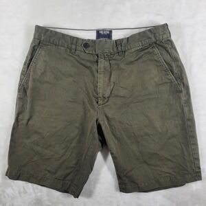 Todd Snyder Shorts Men's 32 Olive‎ Green Casual Comfort Zip Fly Outdoors Classic